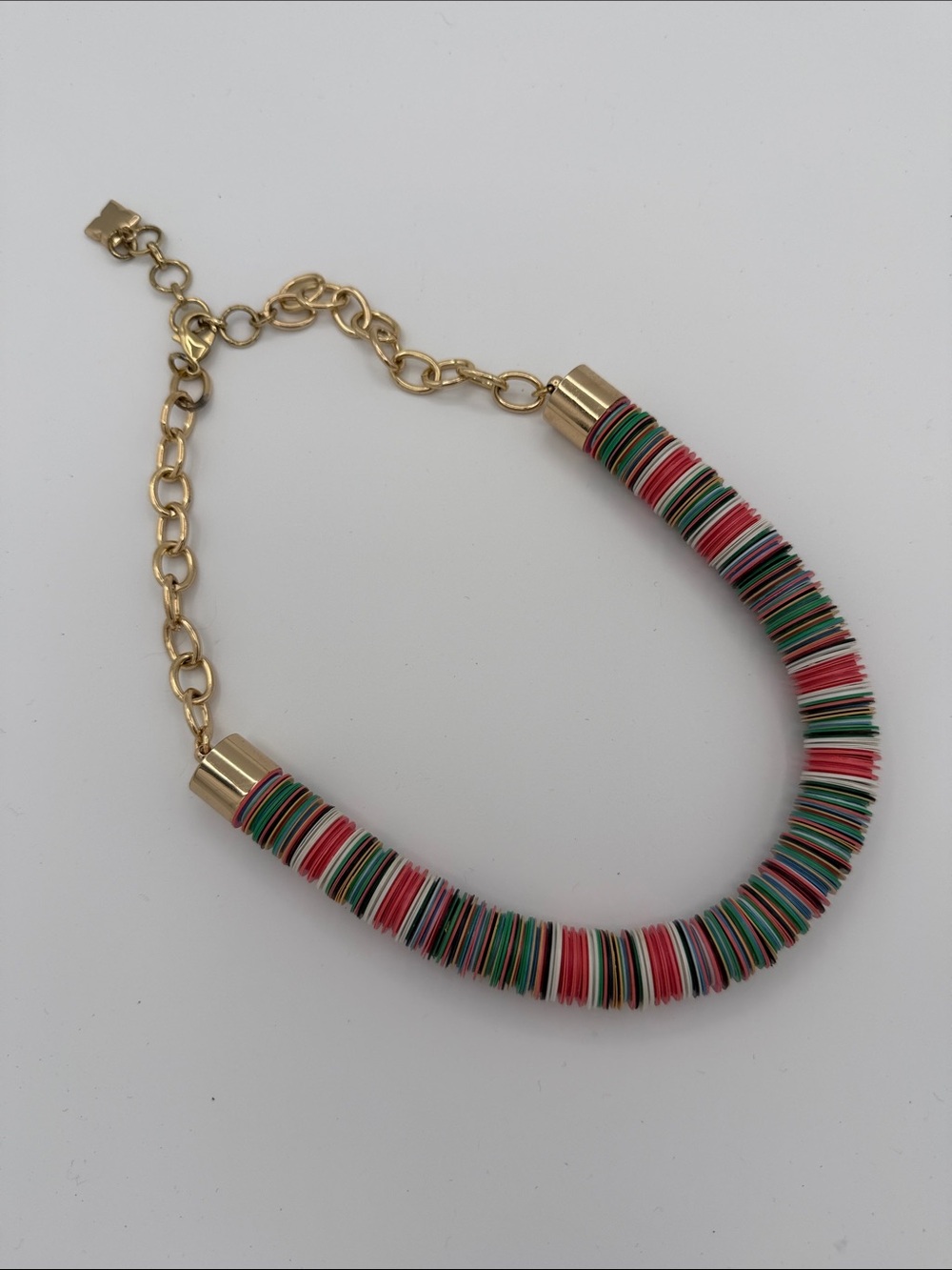 BCBGMAXAZRIA Beaded Chain Tribal Multi-Color Necklace